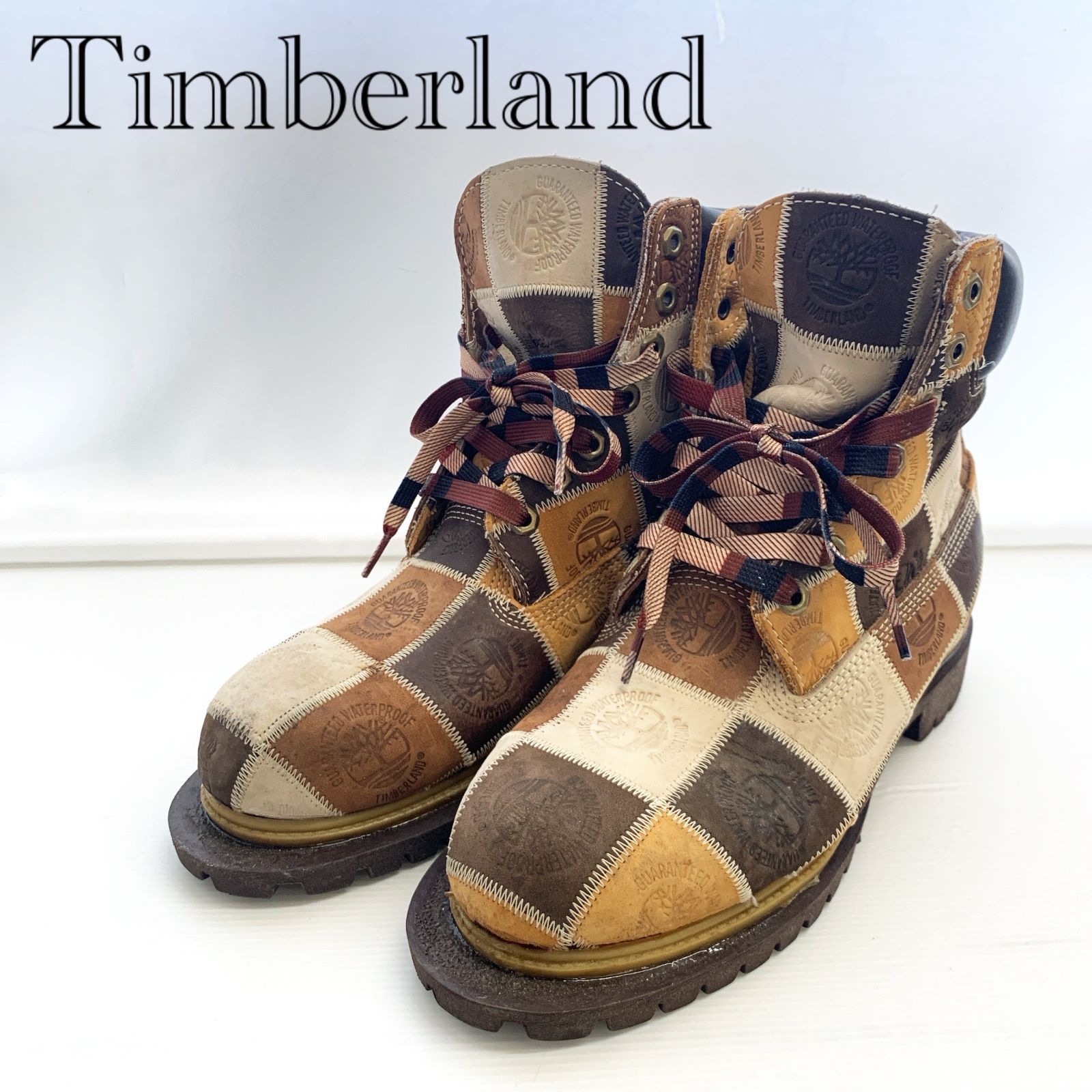 Timberland ティンバーランド パッチワークブーツ 26026 10M ブラウン