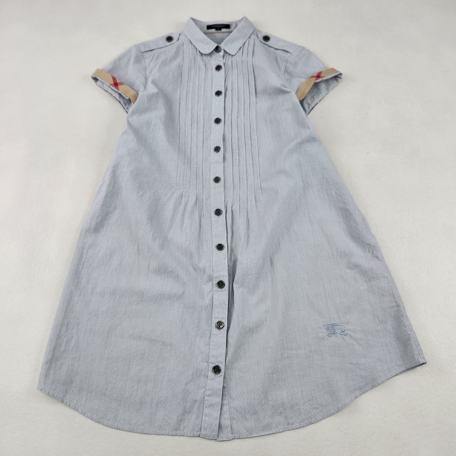 BURBERRY LONDON ワンピース ノバチェック ホースロゴ ピンタック 