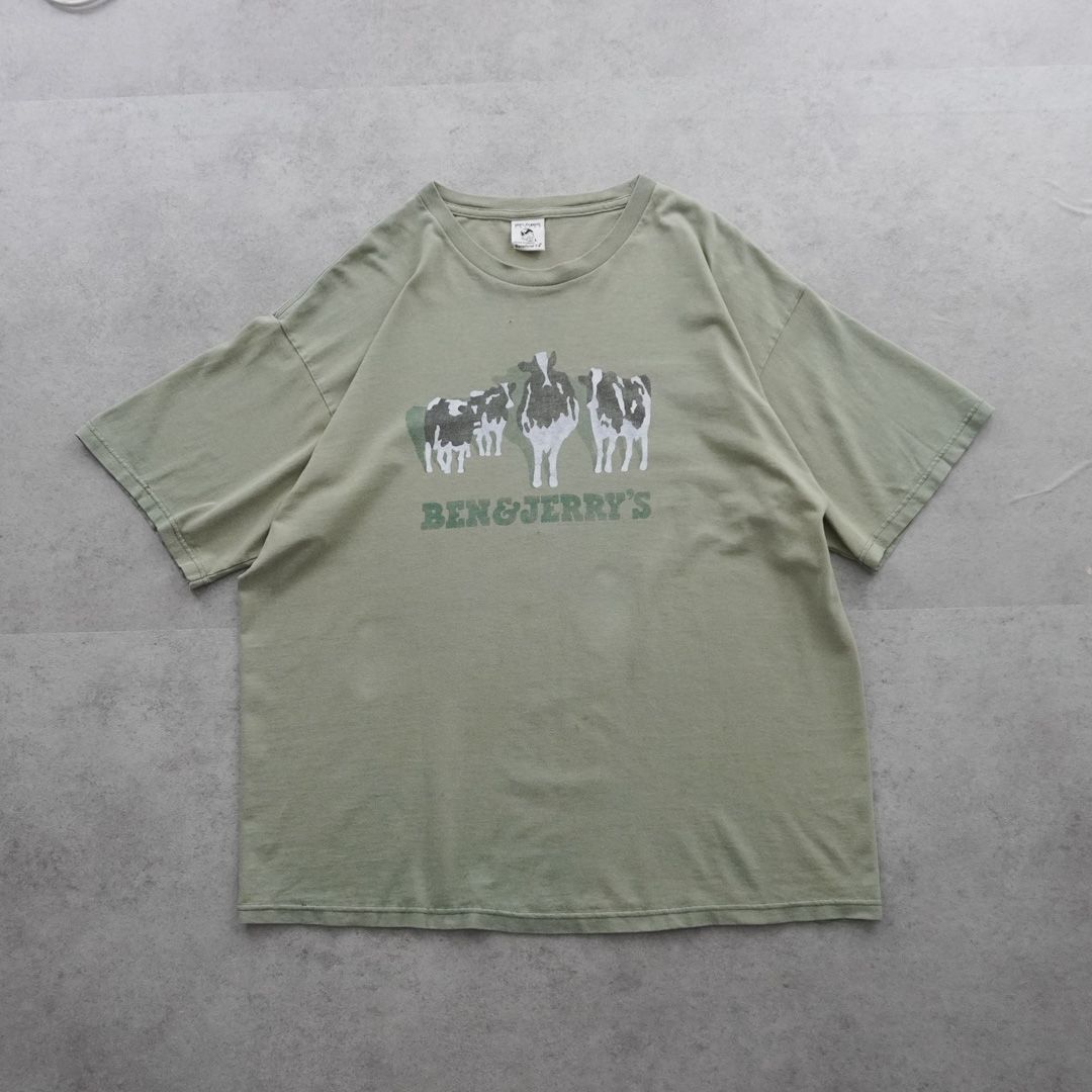 patagonia Beneficial T's T-shirt BEN&JERRY'S パタゴニア ベン＆ジェリーズ 90s 90's USA製 Tシャツ ベネT オーガニックコットン グリーン L 古着