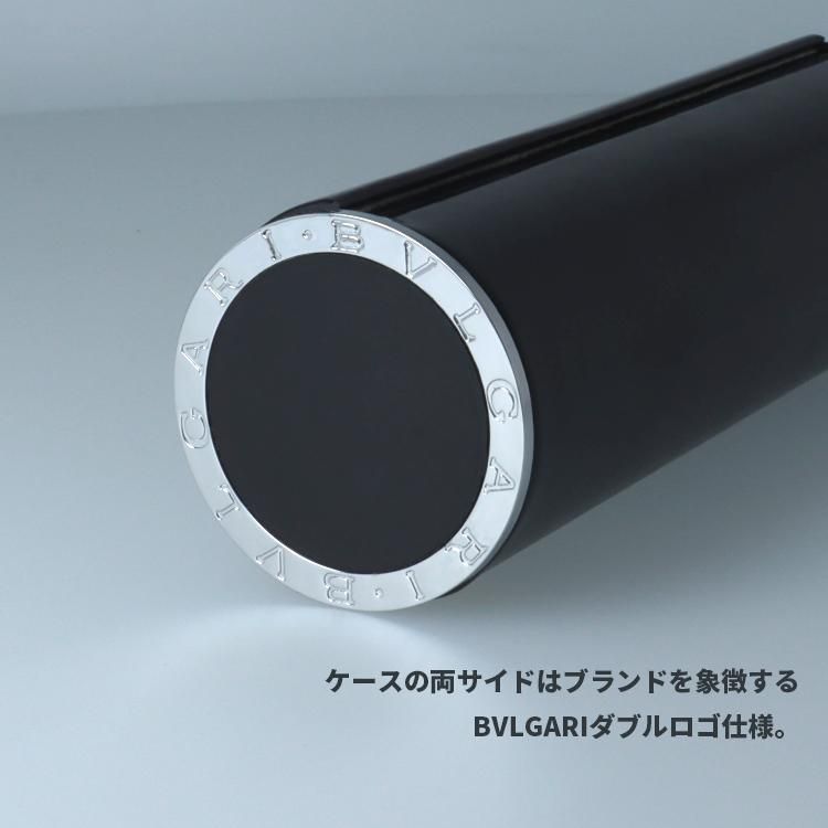 【新品/未使用】BVLGARI ブラックレザー ケース ブルガリ BVLGARI 純正 新品 メガネケース 眼鏡ケース レンズクロス