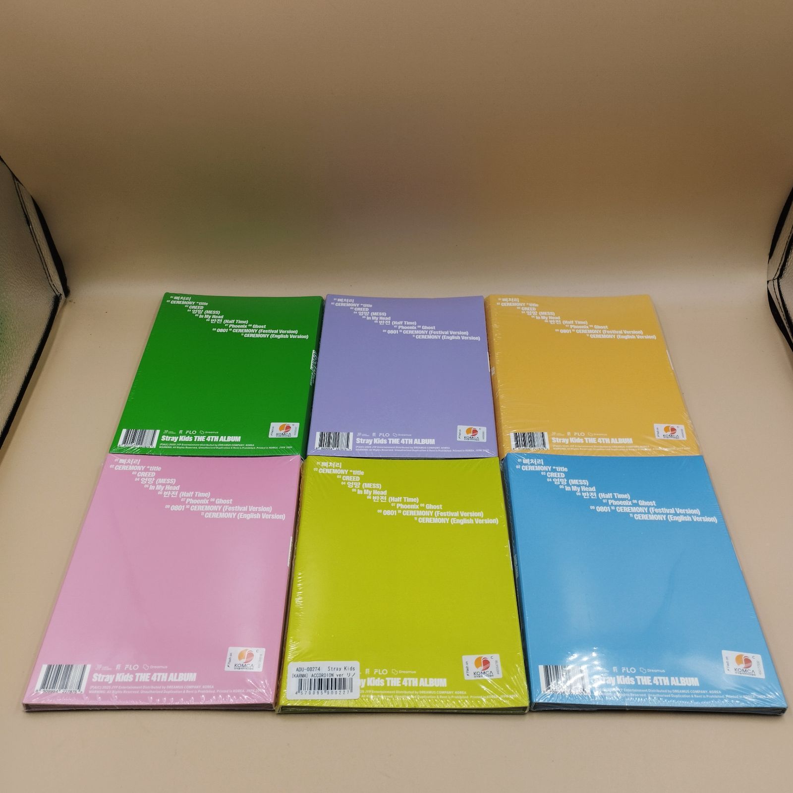 D43505】（未開封品）Stray Kids KARMA ACCORDION 8種コンプセット