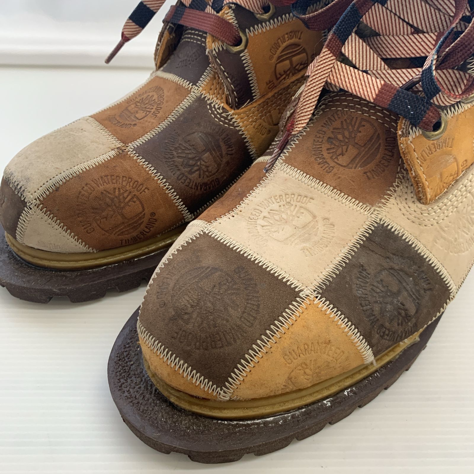 Timberland ティンバーランド パッチワークブーツ 26026 10M ブラウン