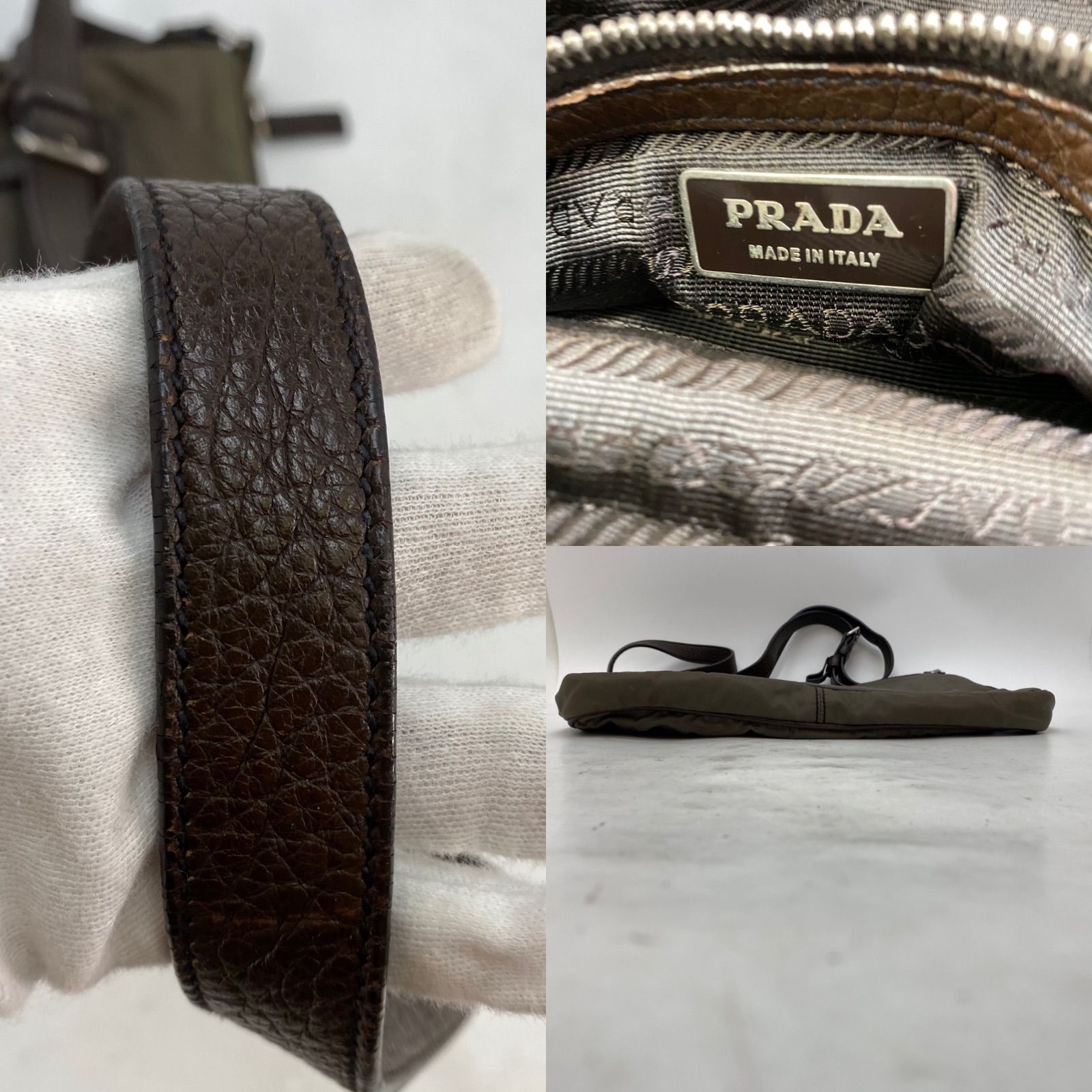 プラダ ショルダーバッグ サコッシュ 極美品 PRADA ナイロン