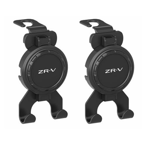 車 カップホルダー，ZR-V に適し車載ドリンクホルダー、多機能カップホルダー付フック収納スタンド ABS素材、滑り止め・衝撃吸収機能付き 防汚・簡単お手入れ、形が変えられる シート背面取り付け、2つセット ブラック(沖縄・離島の方発送不可） d2e6d552