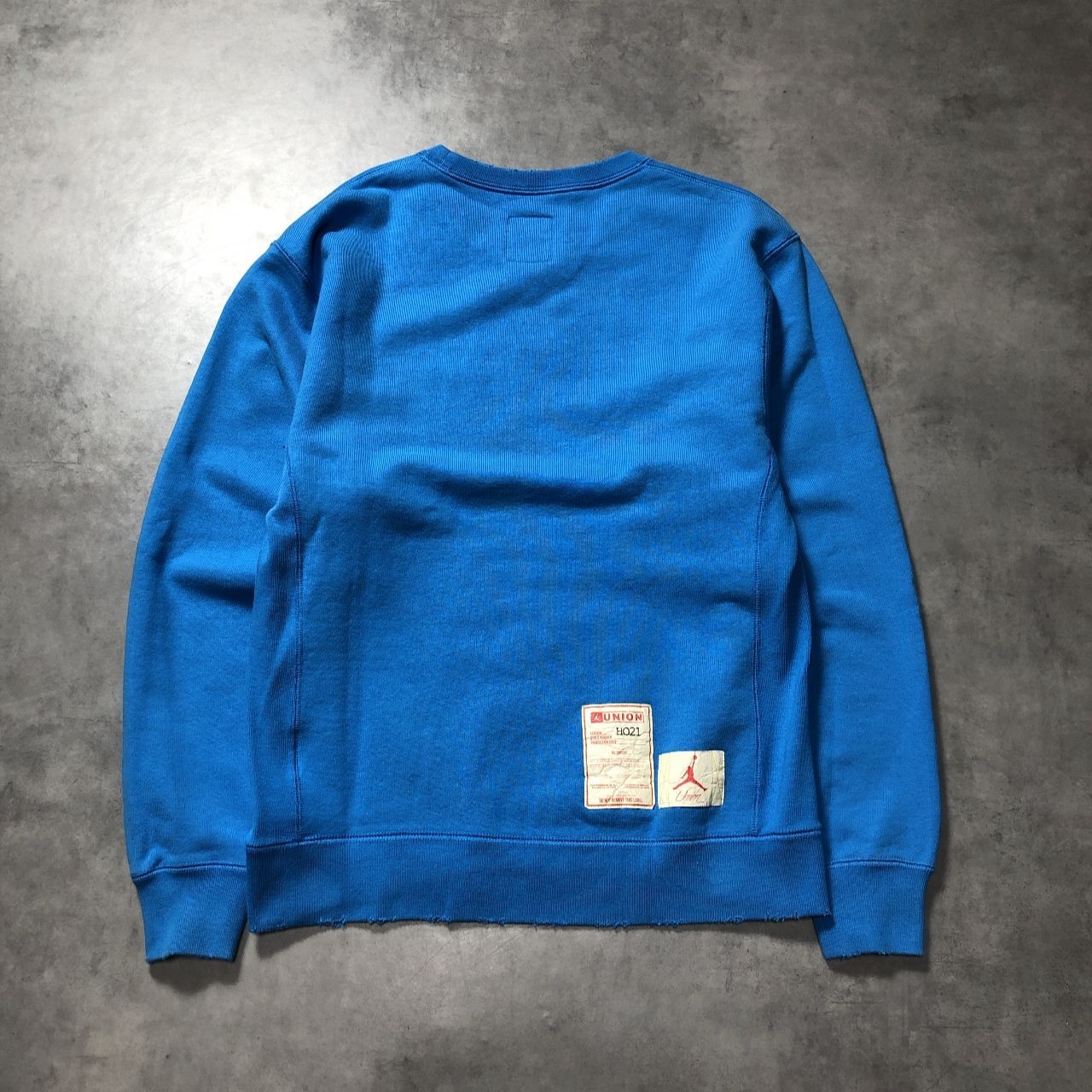 GQ5531◇UNION / JORDAN : CREWNECK DJ9522-483◇S◇ブルー系 ユニオン