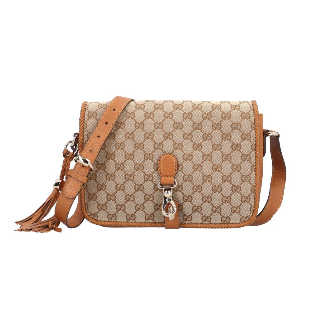 グッチ マラケシュ ショルダーバッグ GGキャンバス 257024 ベージュ レディース GUCCI 中古 グッチ