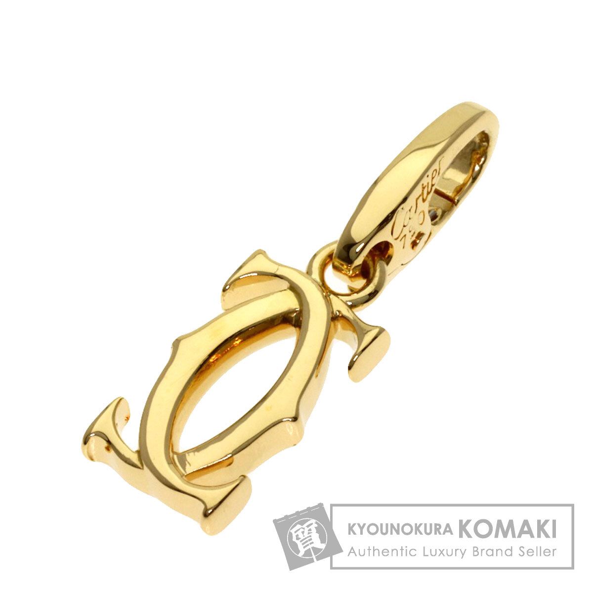 CARTIER カルティエ 2C チャーム ペンダントトップ K18YG レディース