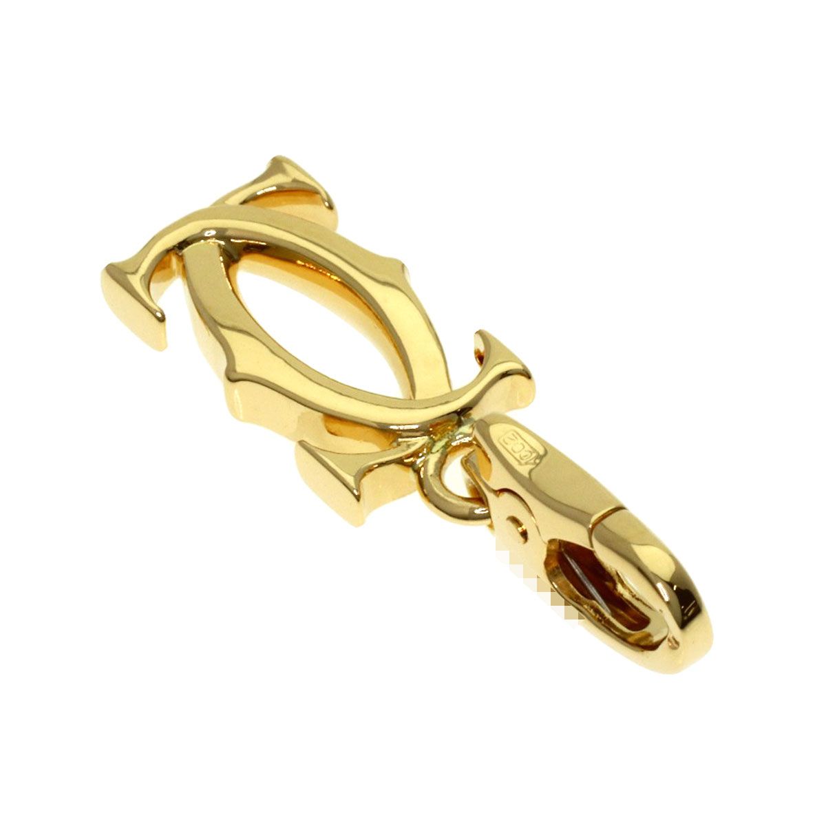 CARTIER カルティエ 2C チャーム ペンダントトップ K18YG レディース
