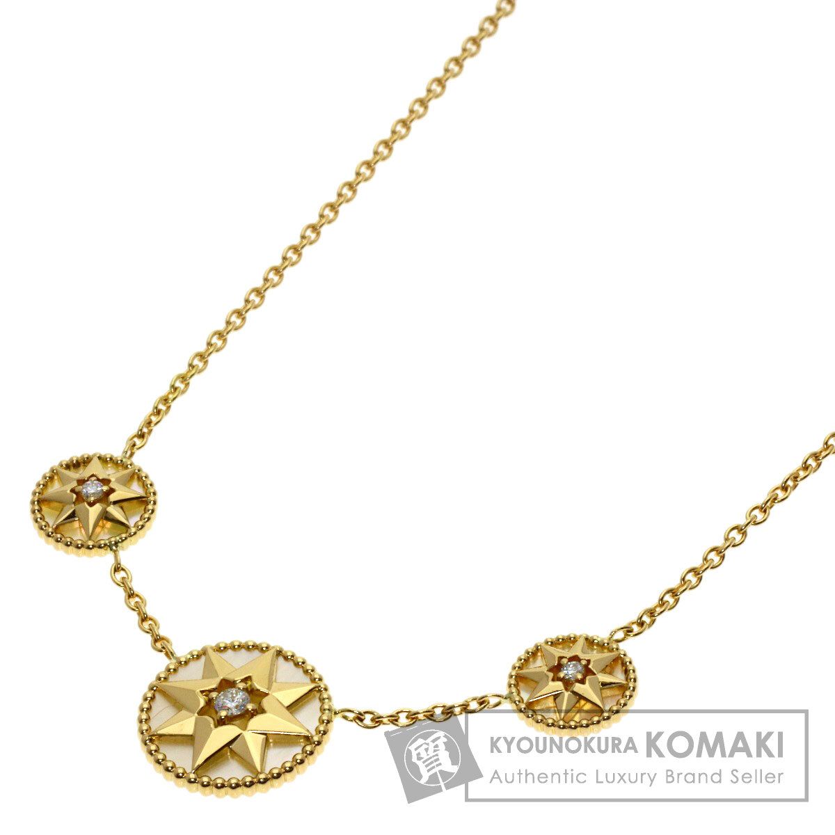 Dior ディオール ローズデヴァン ダイヤモンド ネックレス K18YG レディース [中古]