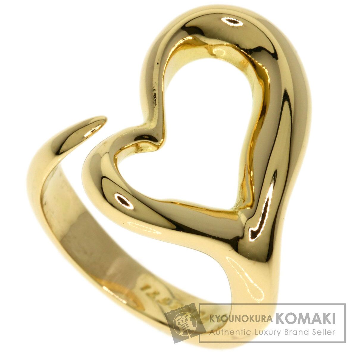 TIFFANY&Co. ティファニー オープンハート リング・指輪 K18YG レディース [中古]