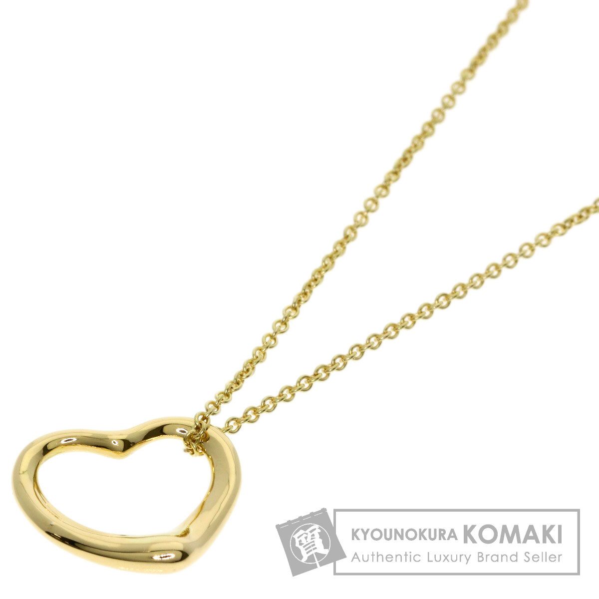 TIFFANY&Co. ティファニー オープンハート ネックレス K18YG レディース [中古]