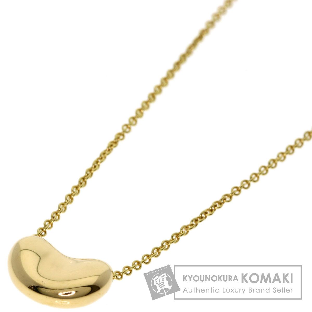 TIFFANY&Co. ティファニー ビーン ネックレス K18YG レディース [中古] 80,680円