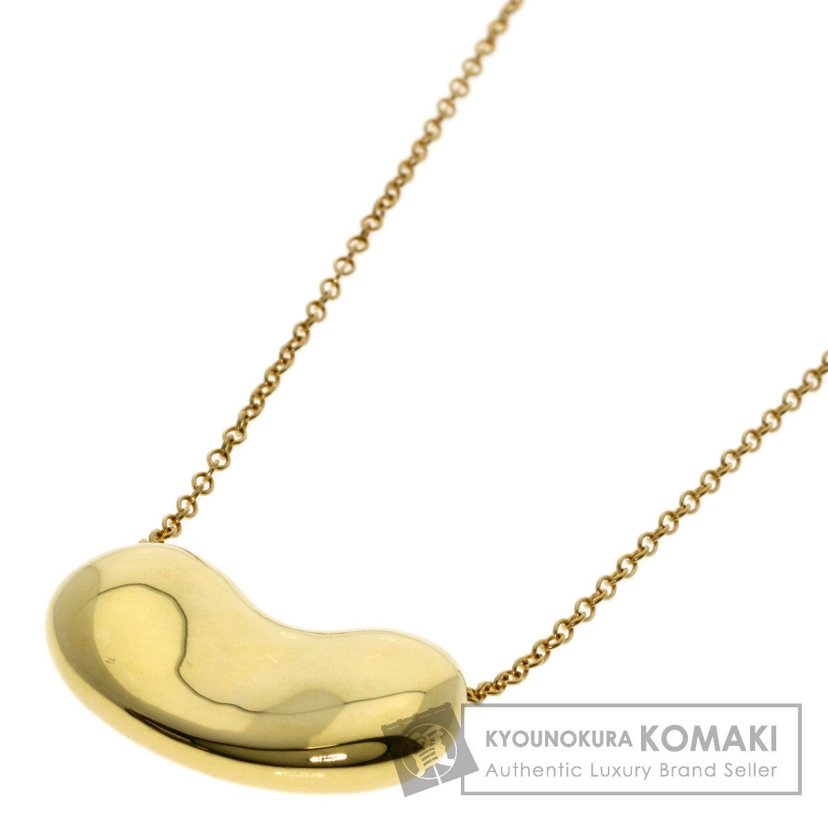 TIFFANY&Co. ティファニー ビーン ミディアム ネックレス K18YG レディース [中古]