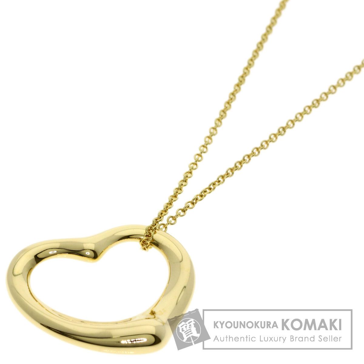TIFFANY&Co. ティファニー オープンハート ネックレス K18YG レディース [中古]