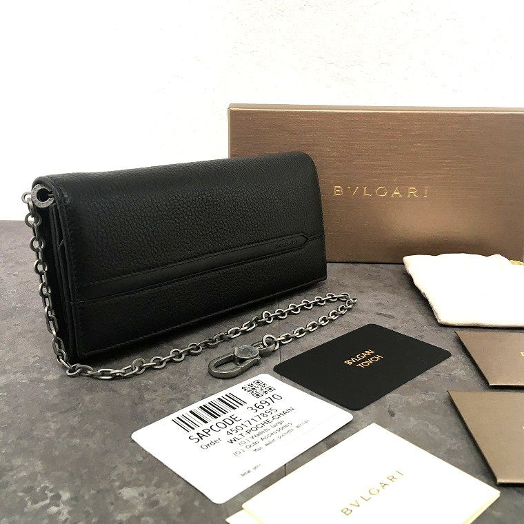 未使用品 BVLGARI 長財布 ブラック チェーンウォレット 箱付き 3 未使用品 BVLGARI 長財布 ブラック チェーンウォレット 箱付き 3