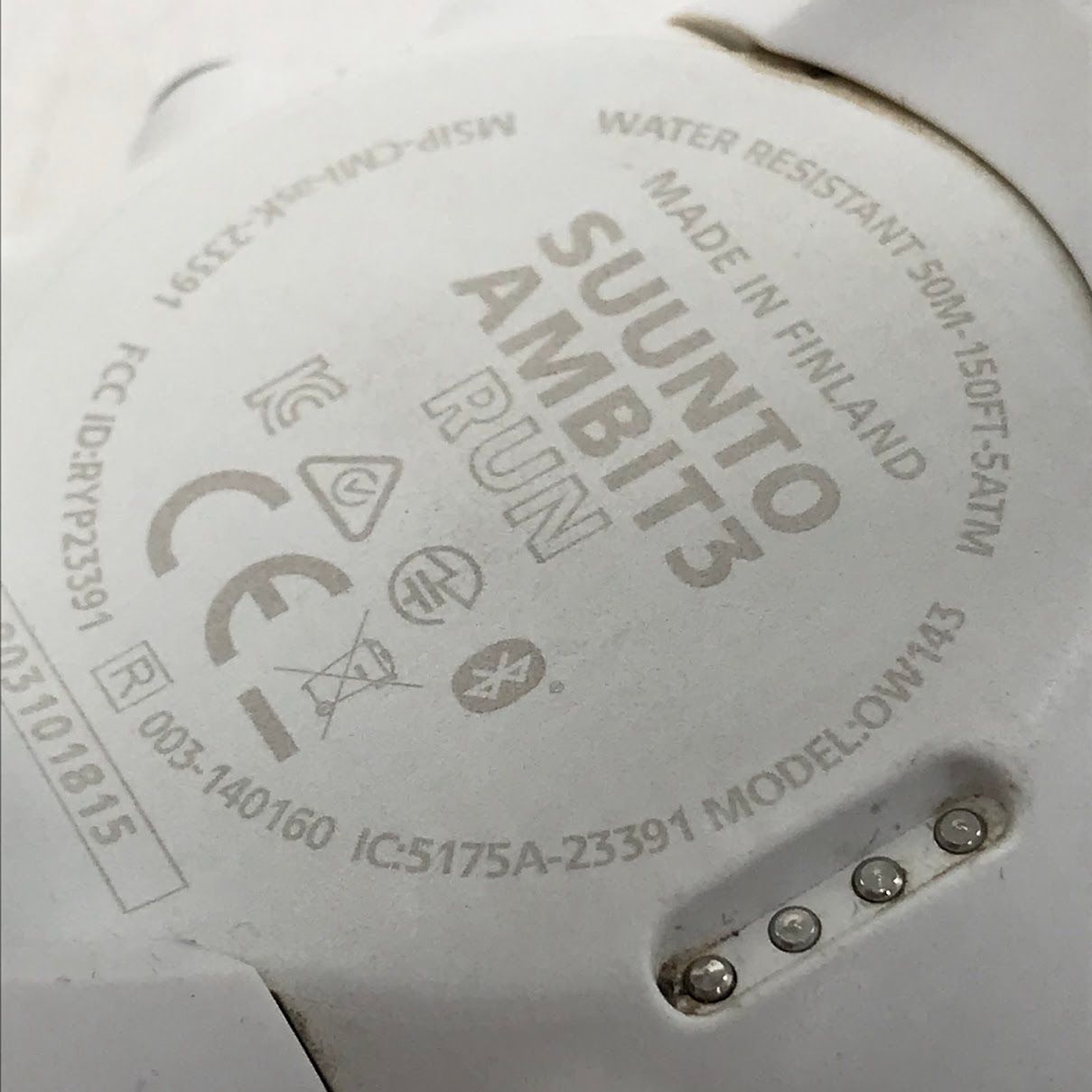 倉吉店】 中古 SUUNTO | スント 腕時計 AMBIT3 RUN WHITE デジタル