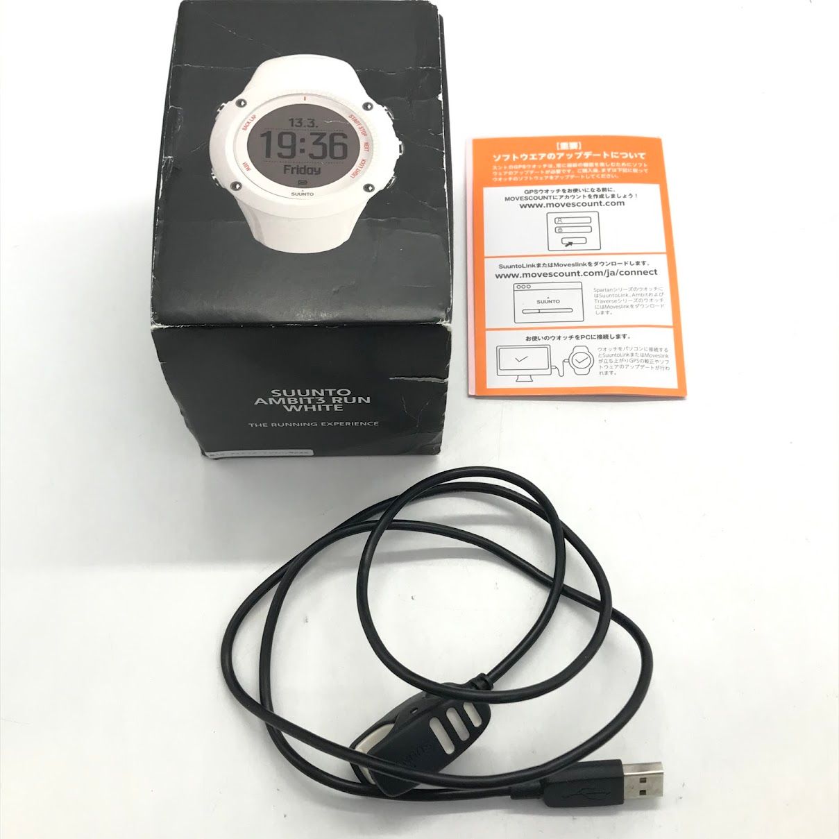 倉吉店】 中古 SUUNTO | スント 腕時計 AMBIT3 RUN WHITE デジタル