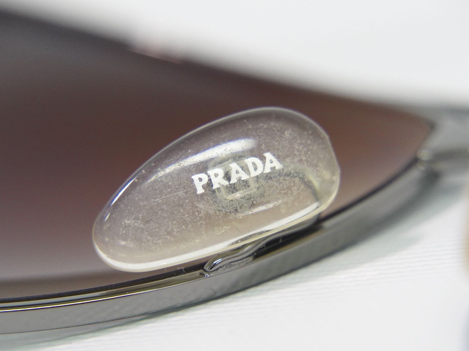本物 プラダ PRADA プラスチック メタル サングラス アイウェア グレー