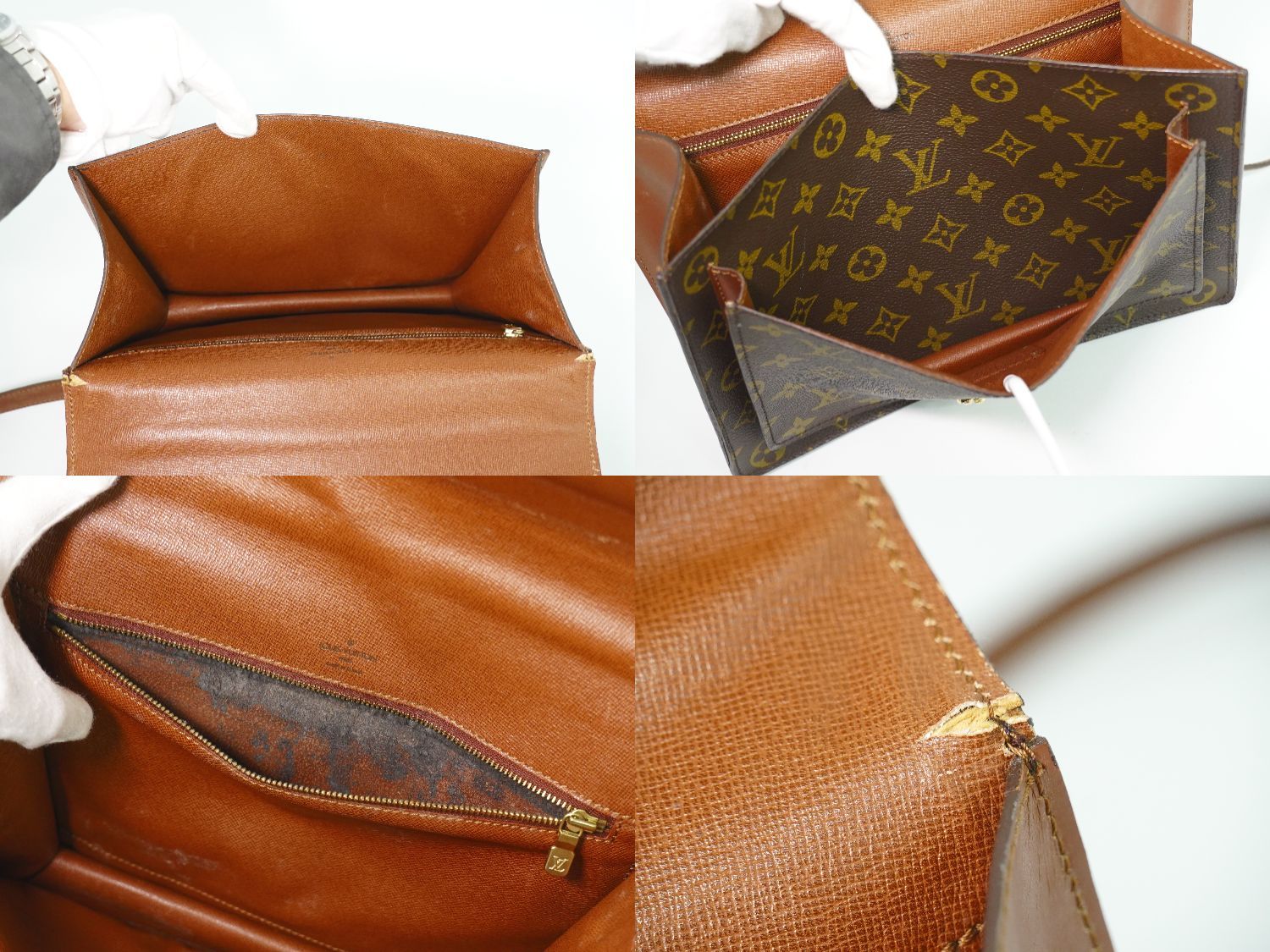 本物 ルイヴィトン LOUIS VUITTON LV モンソー モノグラム 2WAY 
