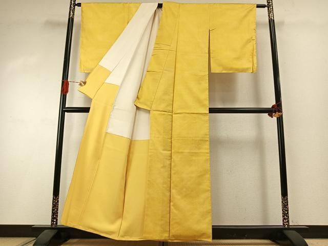 平和屋着物●本場大島紬　染大島　江戸小紋　作家物　扇面花文　正絹　逸品　AABI1358fy