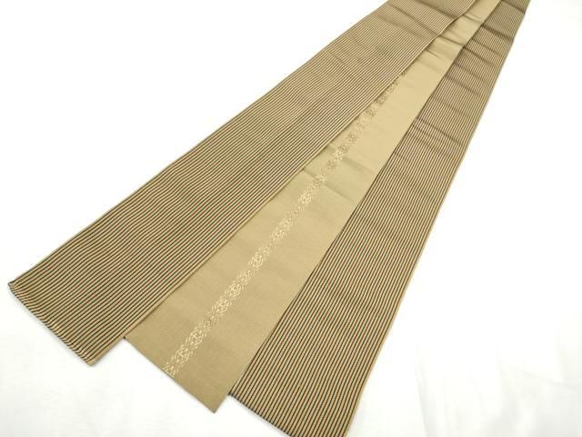 平和屋着物○男性 本場筑前博多織 角帯 亀甲花文 正絹 逸品 CABF8529hy
