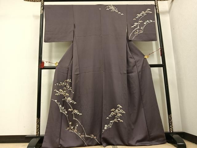 平和屋着物○訪問着 草花文 正絹 逸品 AABI0562ph - メルカリ