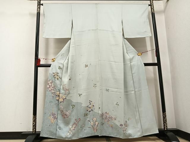 平和屋着物●訪問着　作家物　草花文　金彩　正絹　逸品　未使用　AABI0577ph 24,674円