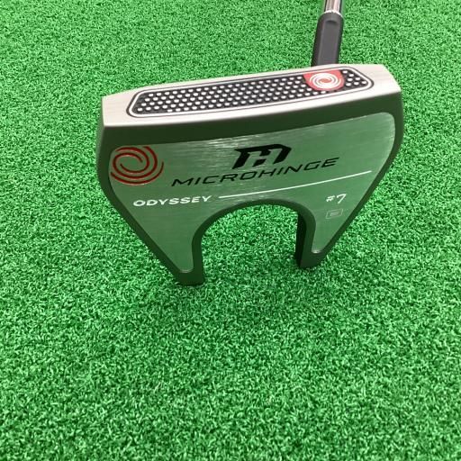 【中古】 オデッセイ MICROHINGE #7 S 33インチ パター PT スチール (フレックスその他) メンズ 男性用 右利き 右用 Bランク ゴルフクラブ
