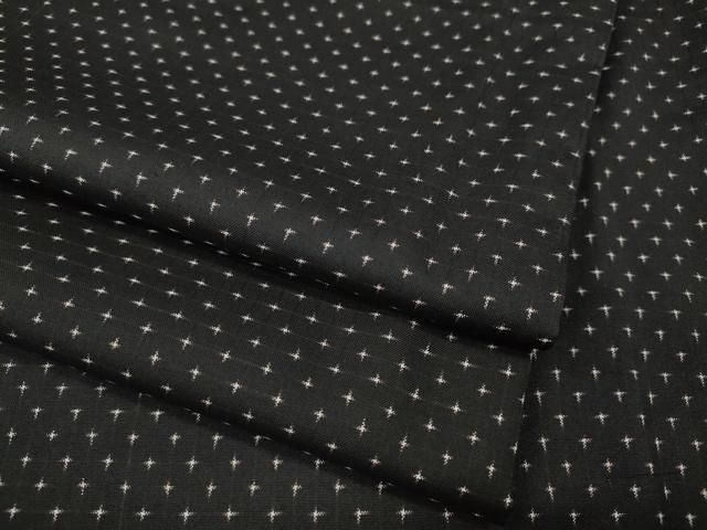 平和屋着物●本場大島紬　7マルキ　十字絣　正絹　逸品　CABF3586ut