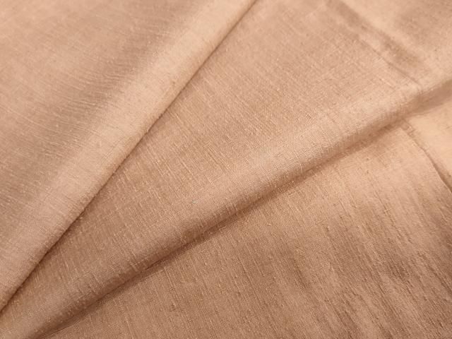 平和屋着物●本場結城紬　重要無形文化財　ときがら茶色　正絹　逸品　DABC2075ud