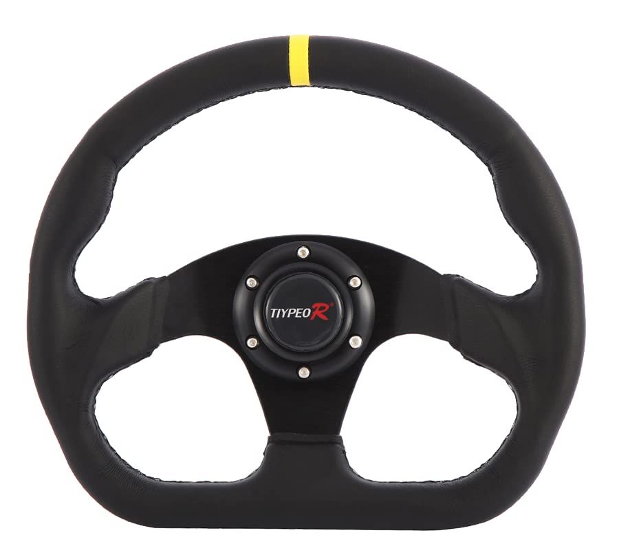 【新品】D字型ドリフトカーレースステアリングホイール、ノーマルポジションも兼ねているローグリップステアリング、 29997c04