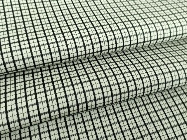 平和屋着物●男性　お召　吉野間道　正絹　逸品　DABD1208ps