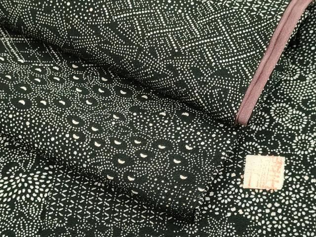 平和屋着物●江戸小紋　作家物　エ霞小紋柄　正絹　逸品　DABD6112du
