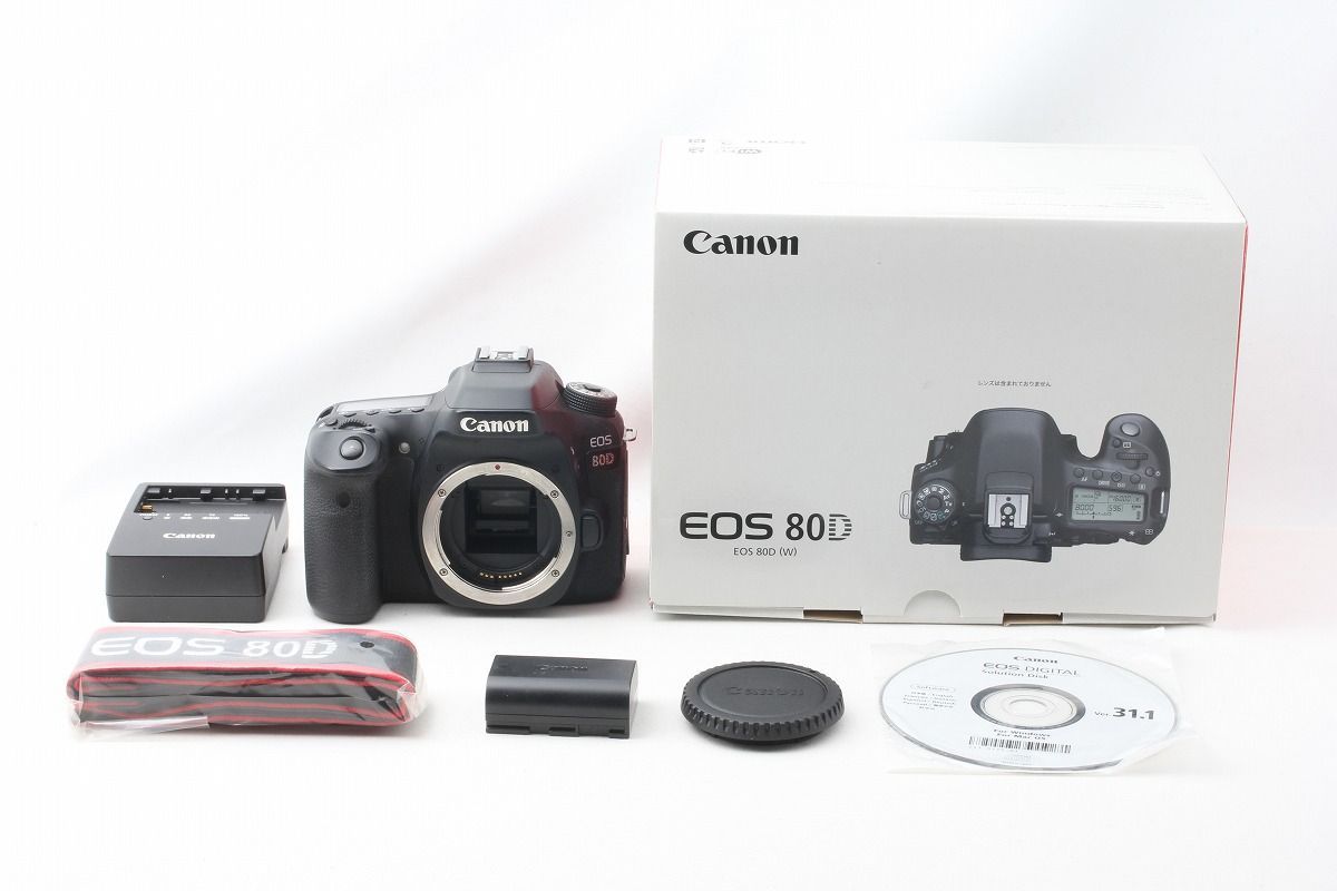 キヤノン Canon EOS 80D ボディ 付属品満載 元箱 デジタル一眼レフ