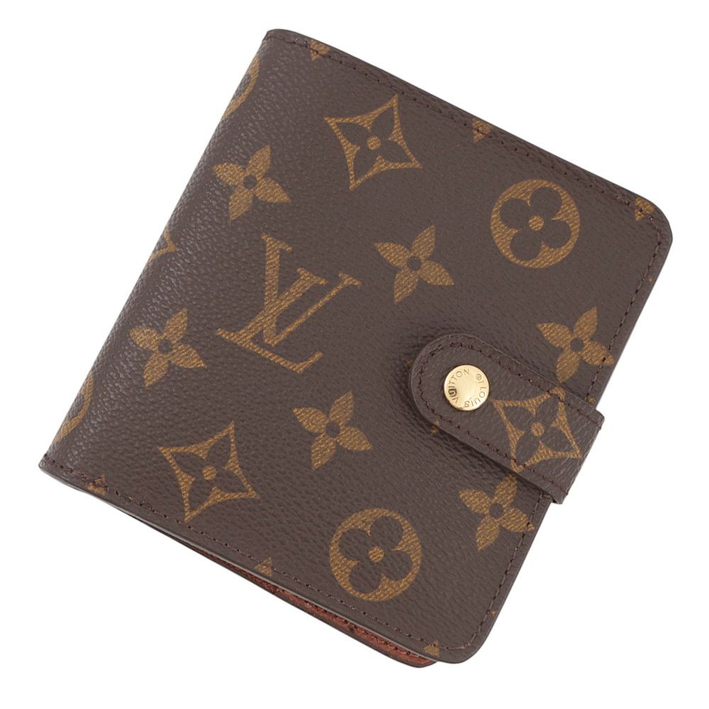 ルイヴィトン 二つ折り財布 モノグラム コンパクトジップ 旧型 M61667 LOUIS VUITTON ヴィトン 二つ折り財布