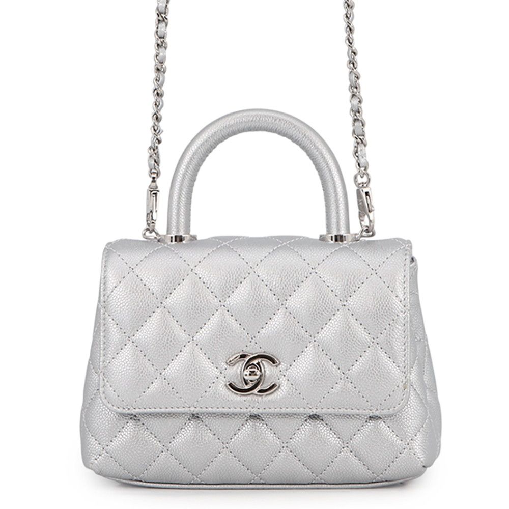 シャネル ハンドバッグ ココマーク ココハンドル マトラッセ XXS キャビアスキン AS2215 CHANEL 2way
