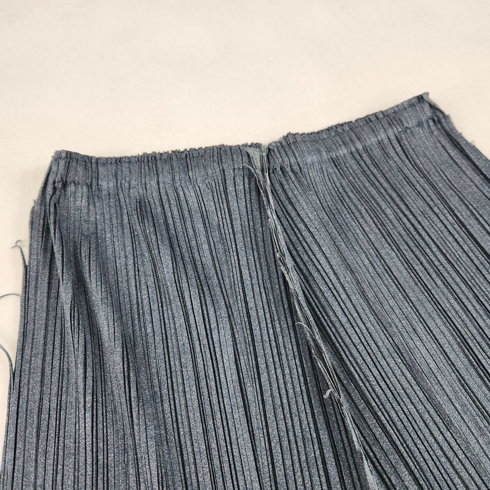 美品 PLEATS PLEASE ロングスカート プリーツプリーズ 変形 ダメージ