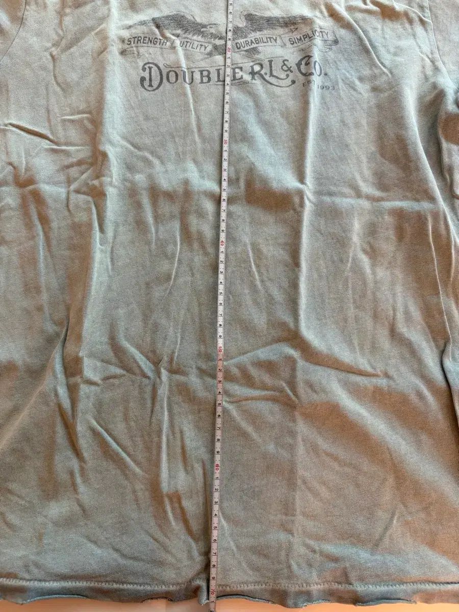 ダブルアールエル RRL ディストレスト ジャージ グラフィック Tシャツ M