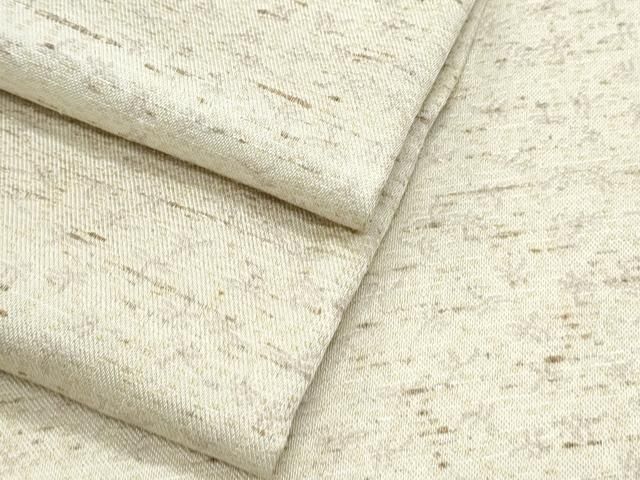 平和屋着物▽ぜんまい紬　単衣　霞文　さが美扱い　正絹　逸品　CABF7681th