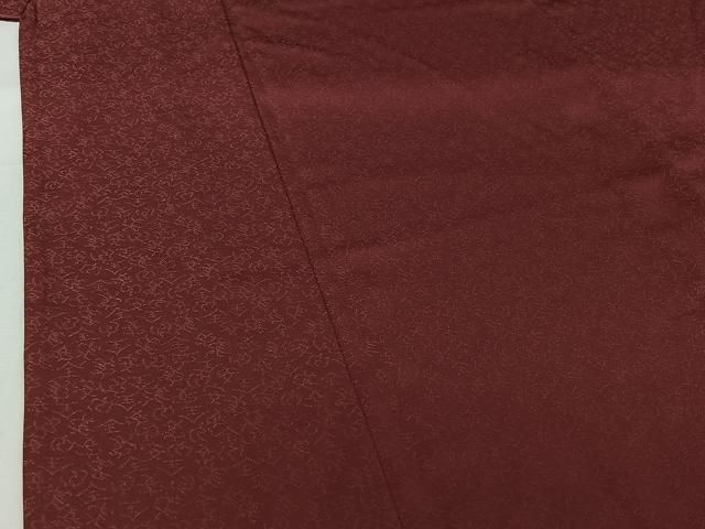 平和屋着物▽男性 色無地 単衣 文字地紋 長春色 洗える着物 AABH9902jh