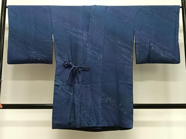平和屋着物∞道中着 リバーシブル 草花文 暈し染め ロング丈 正絹 逸品 CABE5123ua