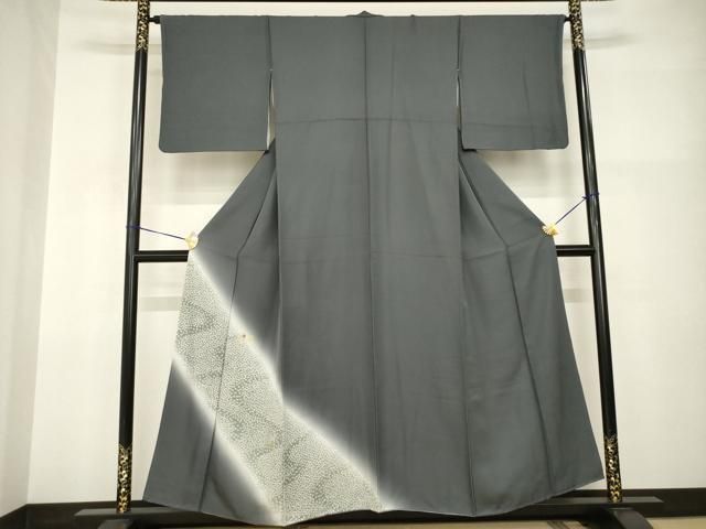 平和屋着物●訪問着　流水花文　暈し染め　正絹　逸品　AABI2416ck