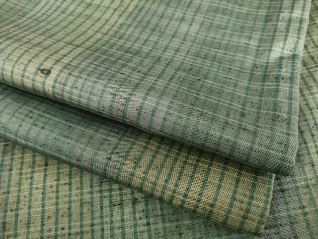 平和屋着物●上質な紬 間道 正絹 逸品 AABI2424ck