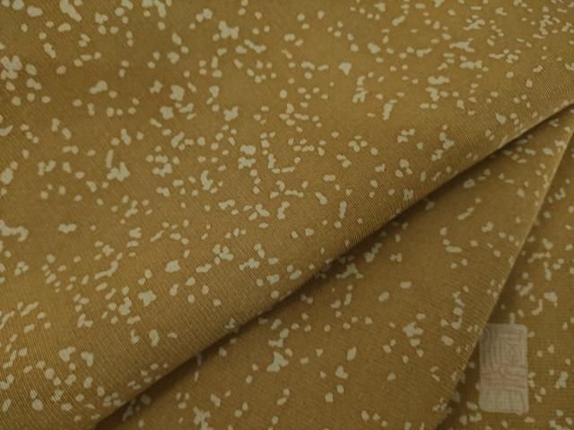 平和屋着物●京友禅　渥美博也　小紋　霞文　たたき染め　正絹　逸品　AABI2454ck