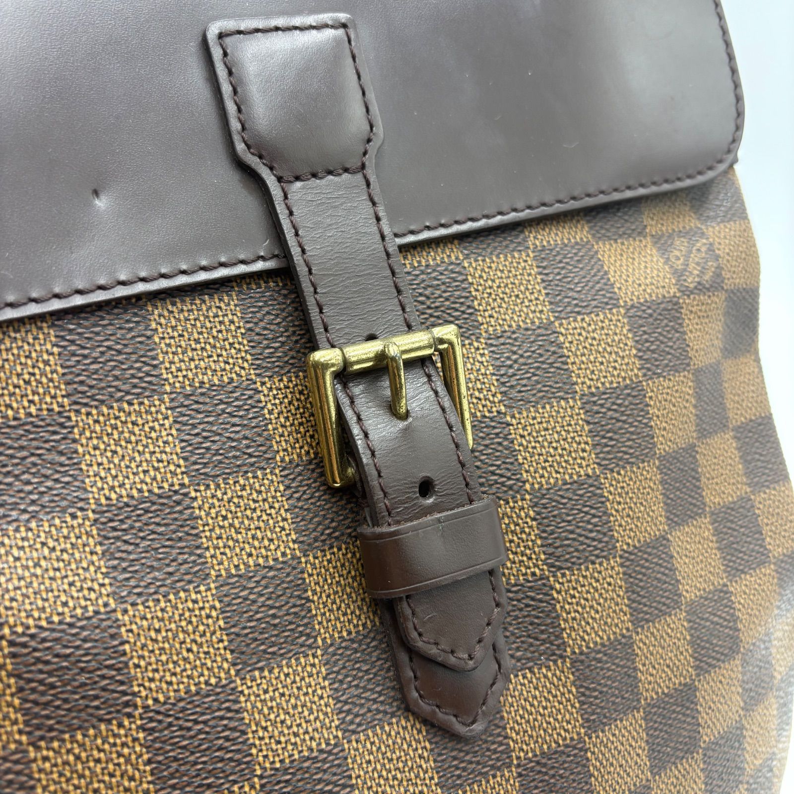 極美品◎LOUIS VUITTON ルイヴィトン ソーホー ダミエエベヌ 