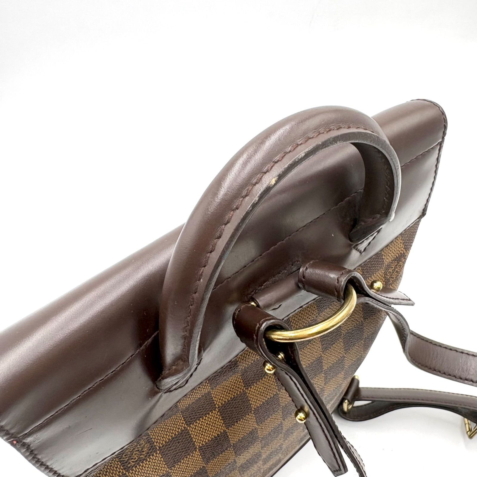 極美品◎LOUIS VUITTON ルイヴィトン ソーホー ダミエエベヌ 