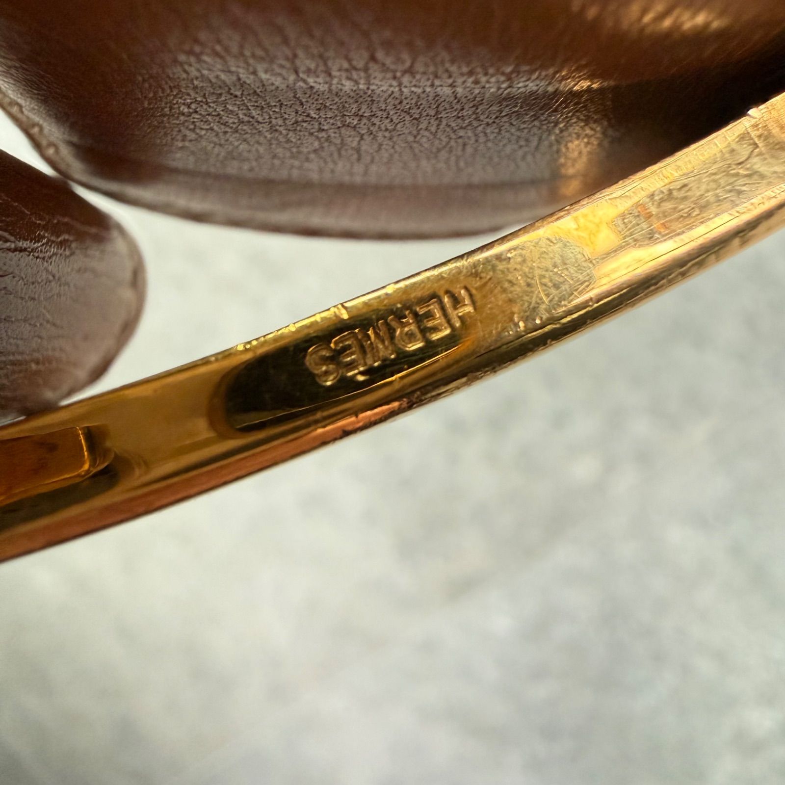 HERMES エルメス コンスタンス Hベルト キャメル ゴールド金具