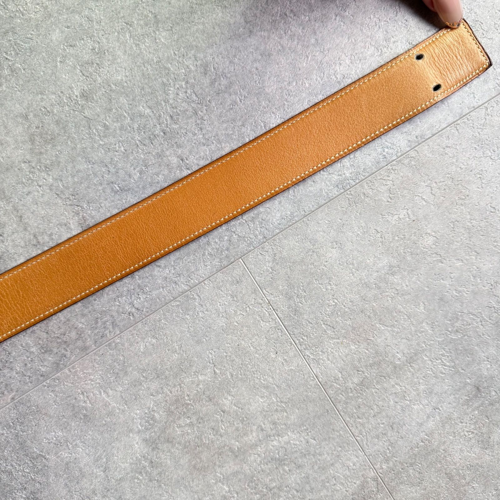 HERMES エルメス コンスタンス Hベルト キャメル ゴールド金具