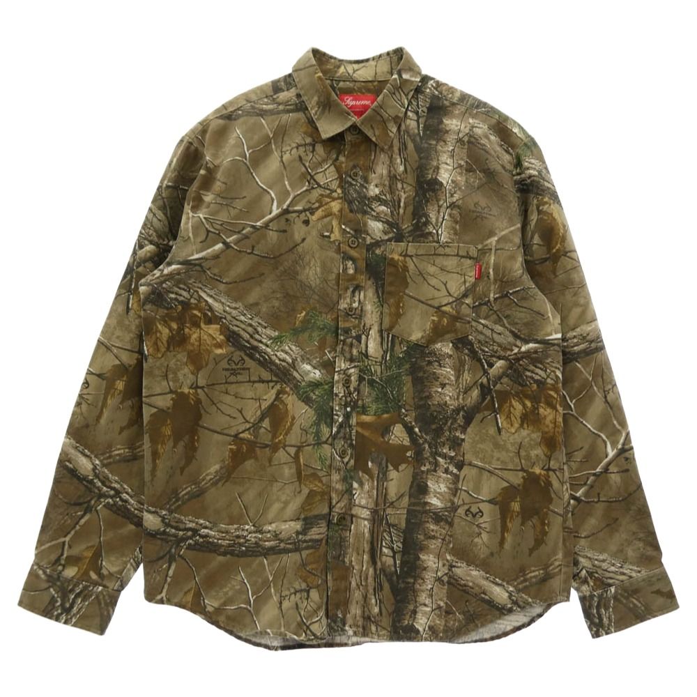 Supreme シュプリーム 17AW ワングラム期 Realtree Camo Flannel Shirt リアルツリーカモ フランネル 長袖シャツ マルチカラー系 L【美品】【中古】