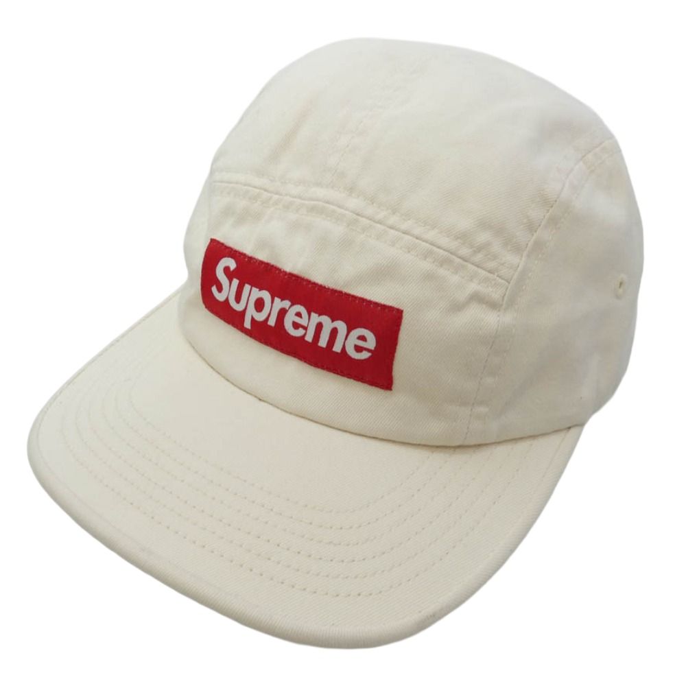 Supreme シュプリーム 24SS Washed Chino Twill Camp Cap ウォッシュド チノ ツイル キャンプ キャップ オフホワイト系【中古】